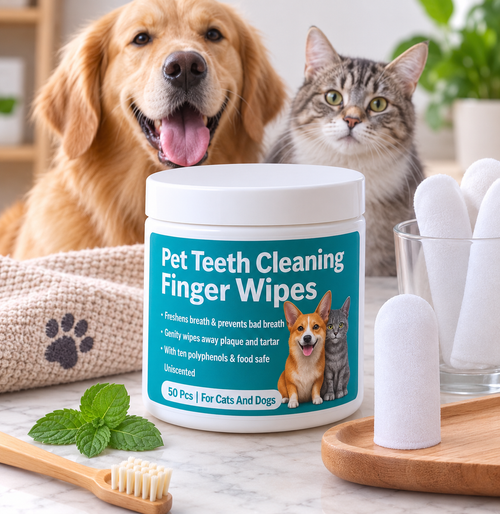 Toallitas dentales naturales para mascotas